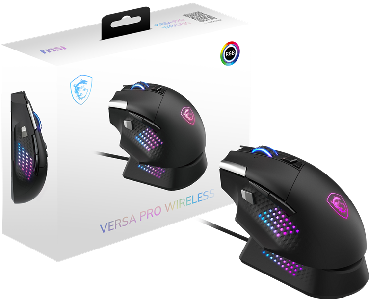 VERSA PRO W + MOUSE DOCK PRO | Myszki Gamingowe