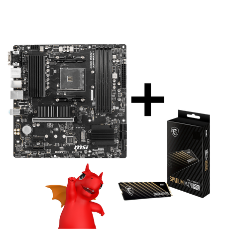 Zestaw MSI – Płyta główna B550M PRO-VDH + Dysk SPATIUM M470 PRO 2 TB