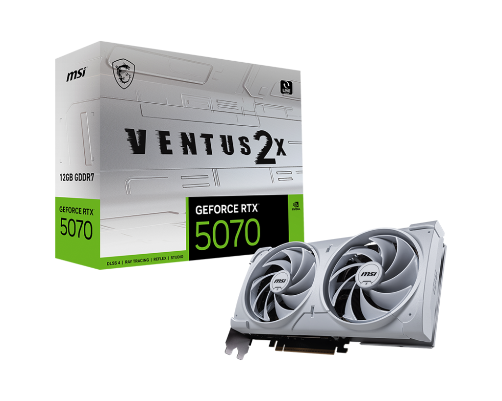 GeForce RTX 5070 12G VENTUS 2X WHITE | Karty graficzne