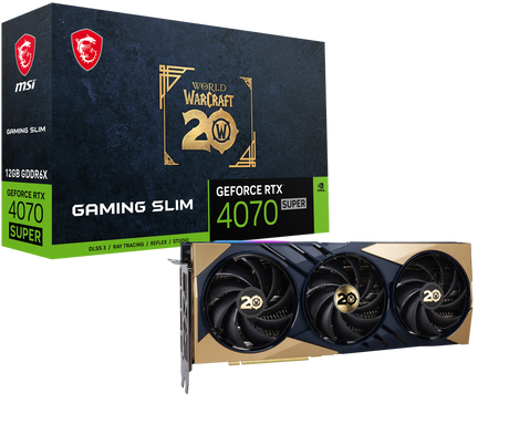GeForce RTX 4070 SUPER 12G GAMING SLIM World of Warcraft EDITION
