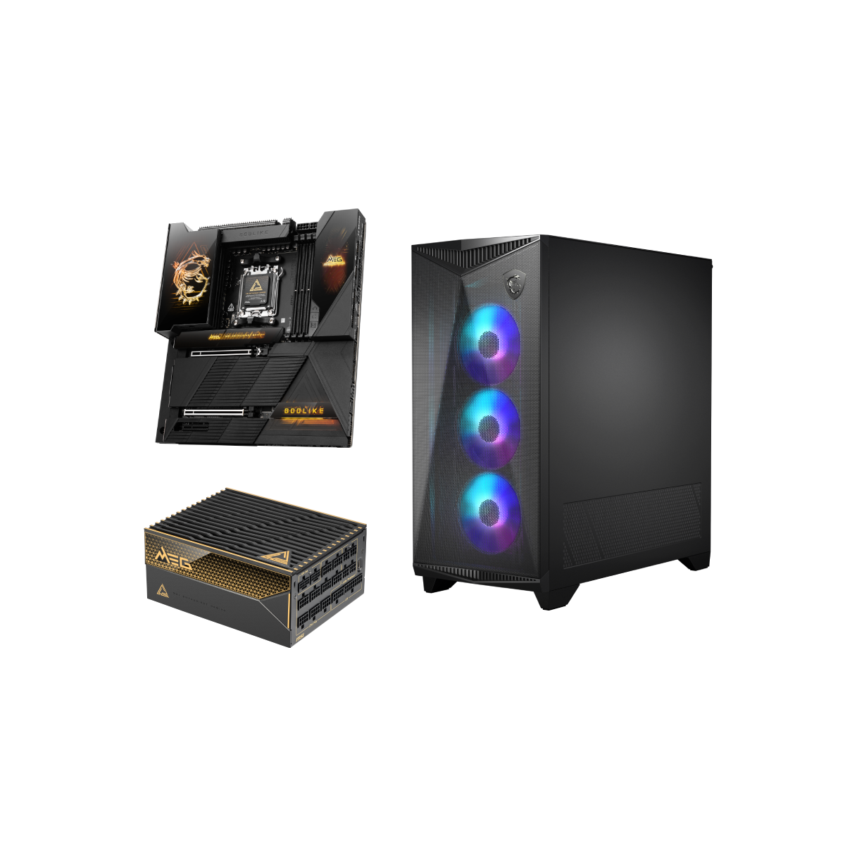 Podstawowy zestaw komponentów - Płyta główna + Obudowy + Zasilacze