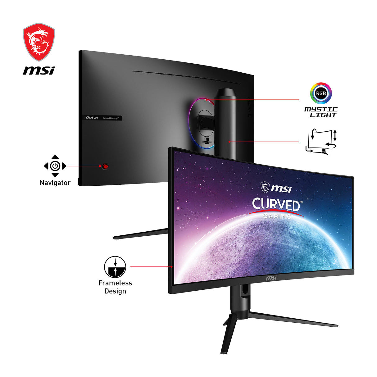 OPTIX MAG301CR2 | MSI Monitory Gamingowe