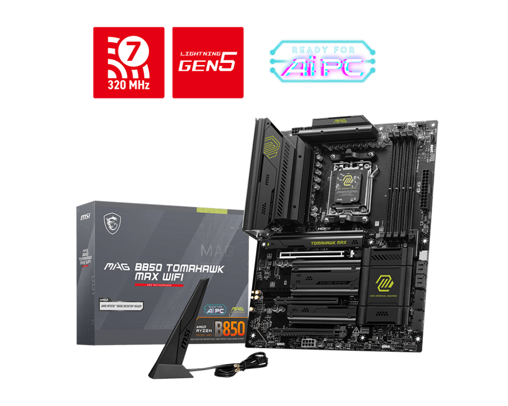 MSI MAG B850 TOMAHAWK MAX WIFI – Płyta AM5 na przyszłość