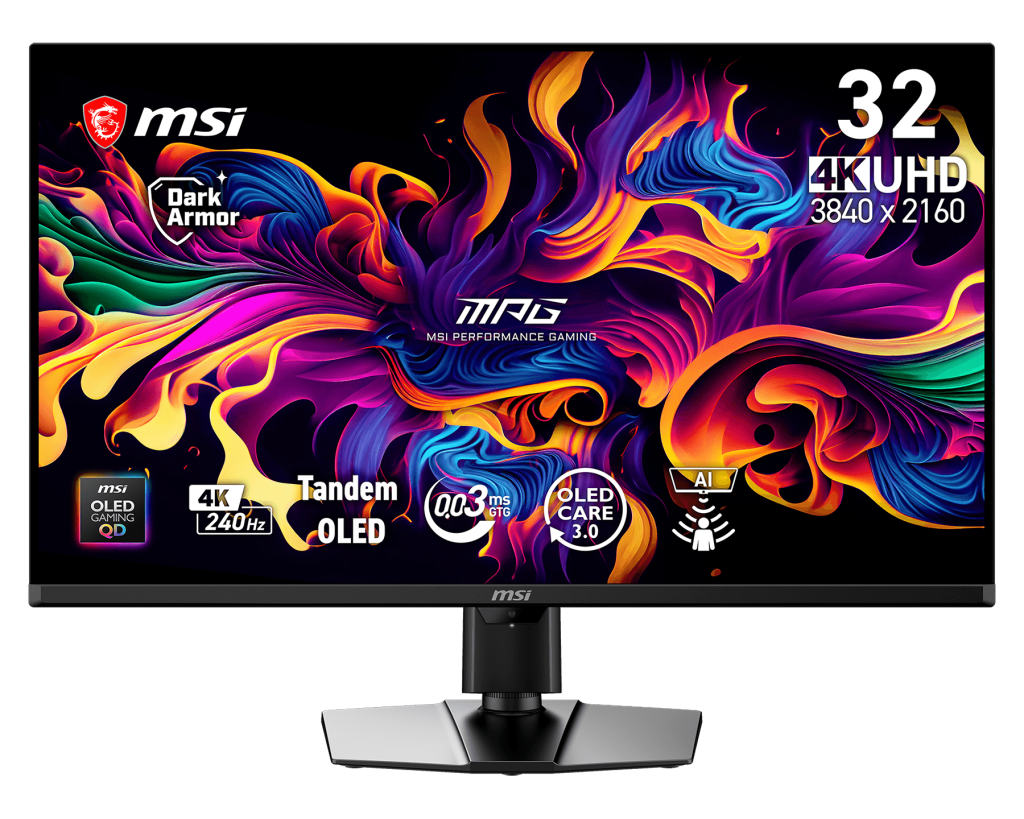 MPG 322UR QD-OLED X24 | 31,5 cala | UHD | 240 Hz | QD-OLED | MSI Monitory Gamingowe
