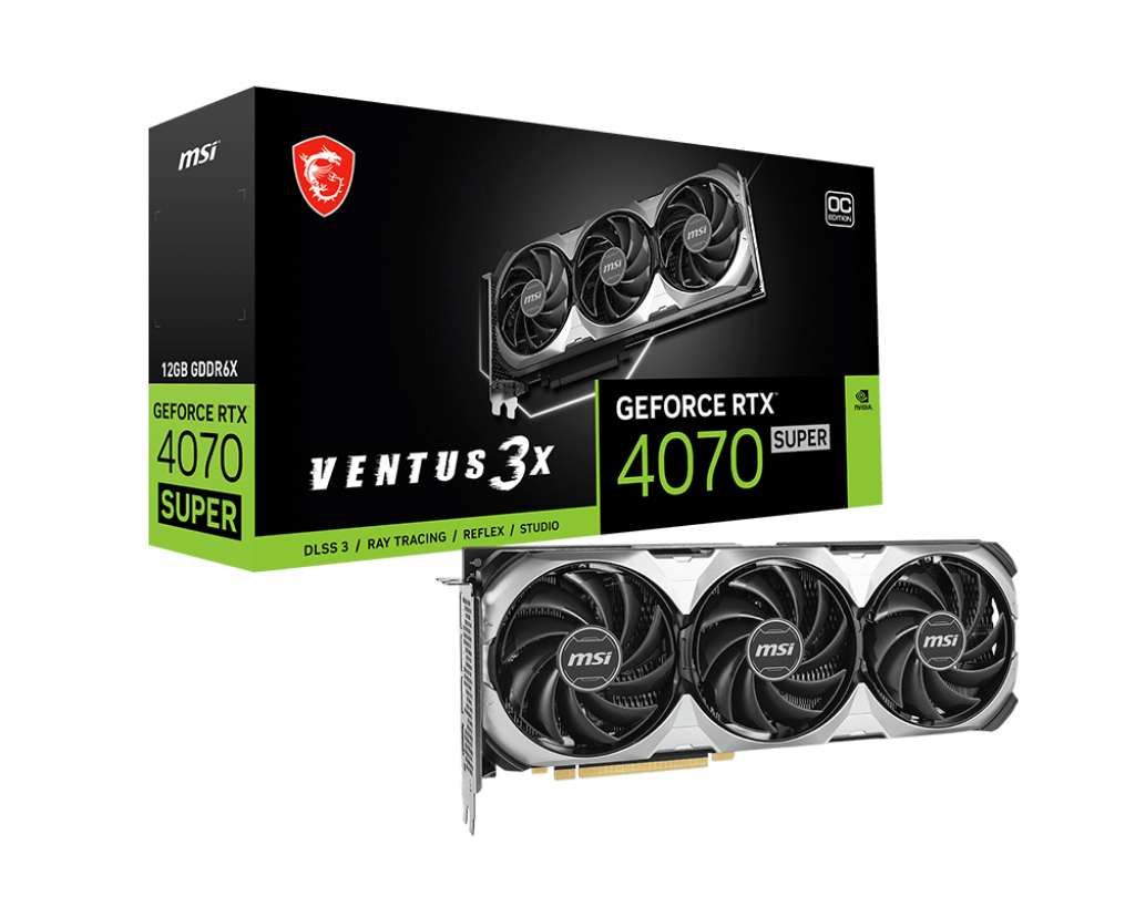 GeForce RTX 4070 SUPER 12G VENTUS 3X OC