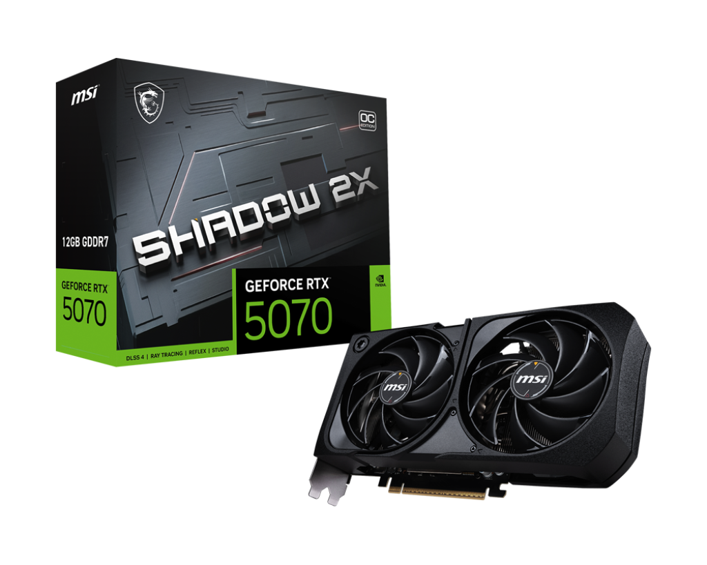 P*o様 MSI GeForce RTX5070 OCEDITION GeForce RTX 5070 12G SHADOW 2X OC | Karty graficzne – Sklep