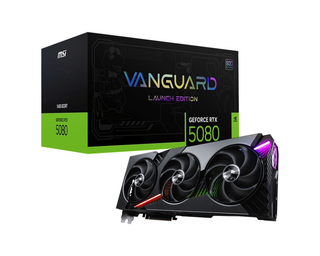 グラフィックボード・グラボ・ビデオカード MSI RTX 5080 Vanguard SOC Launch Edition GeForce RTX 5080 16G VANGUARD SOC LAUNCH EDITION | Karty