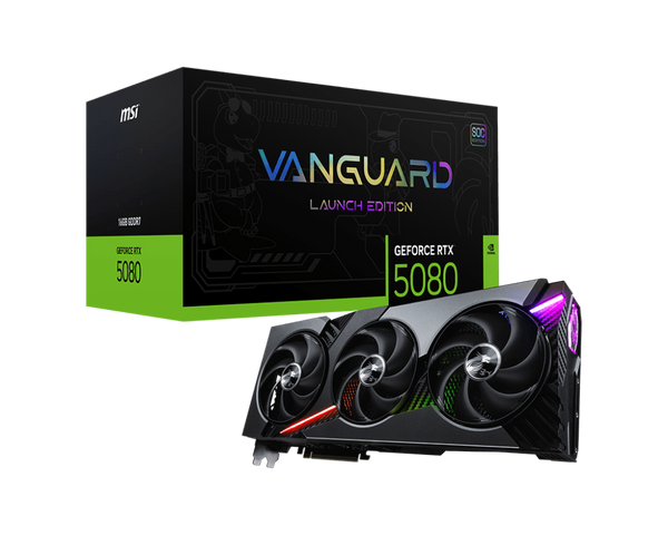 グラフィックボード・グラボ・ビデオカード MSI RTX 5080 Vanguard SOC Launch Edition GeForce RTX 5080 16G VANGUARD SOC LAUNCH EDITION | Karty