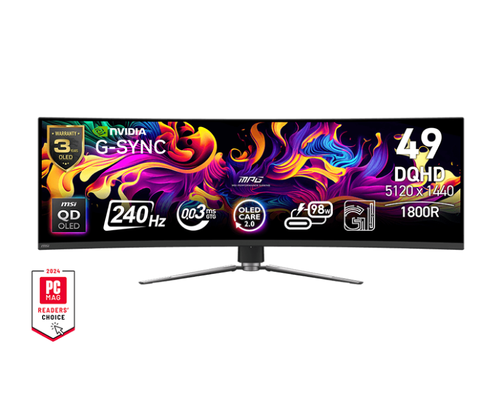 MPG 491CQPX QD-OLED | Monitory Gamingowe