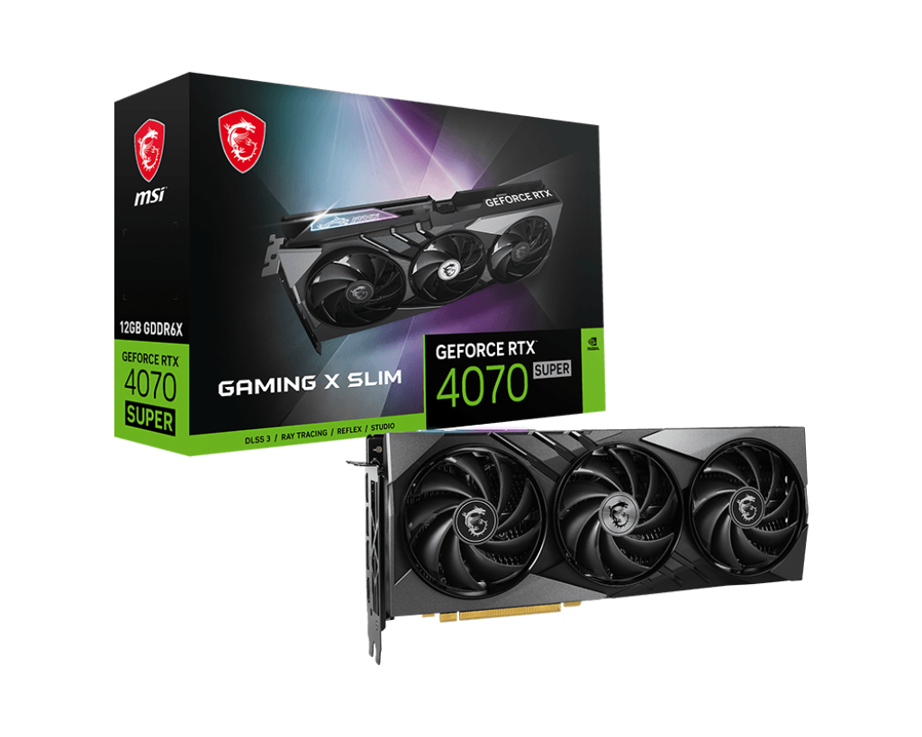 グラフィックボード・グラボ・ビデオカード MSI GeForce RTX 4070 Super Gaming X Slim GeForce RTX 4070 SUPER 12G GAMING X SLIM – Sklep online MSI