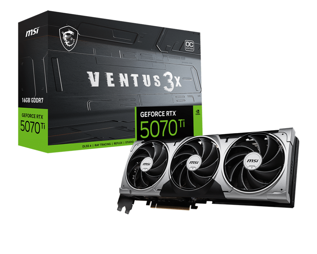 GeForce RTX 5070 Ti 16G VENTUS 3X OC | Karty graficzne