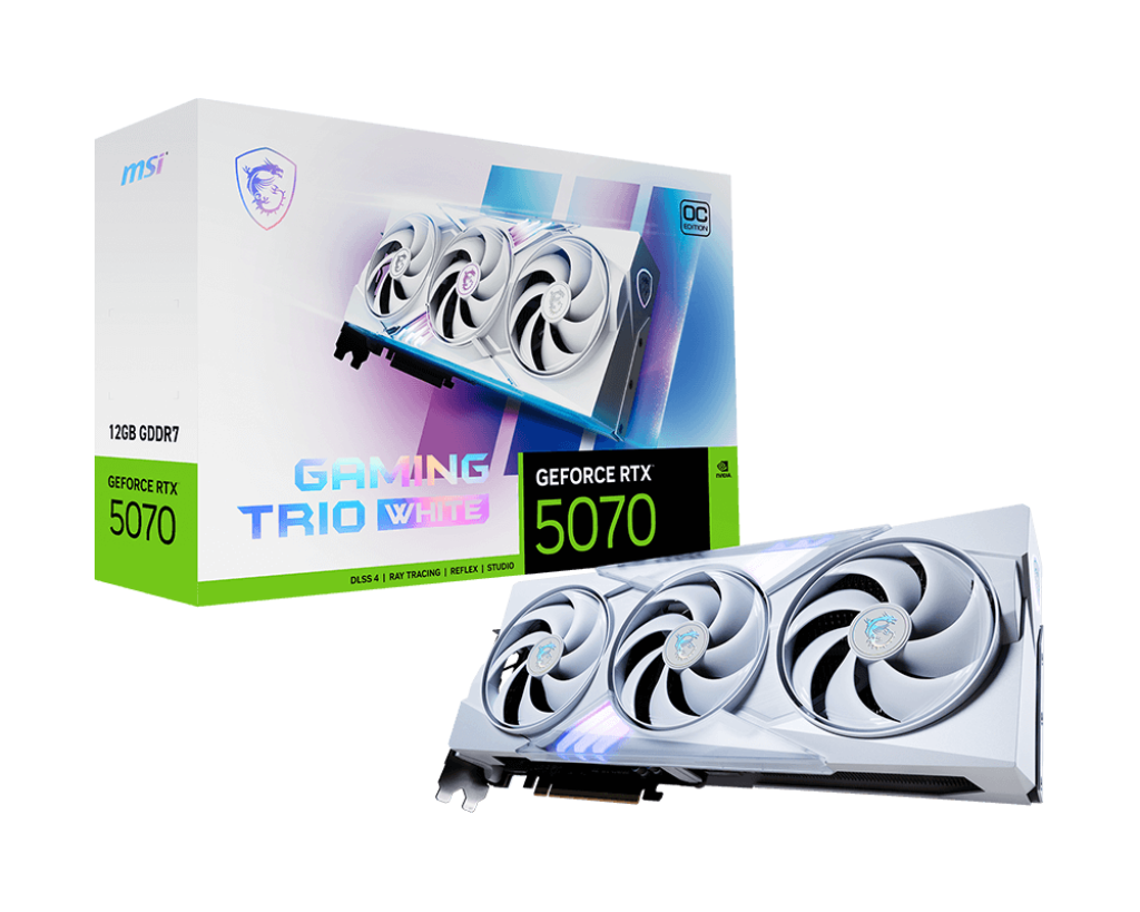 GeForce RTX 5070 12G GAMING TRIO OC WHITE | Karty Graficzne