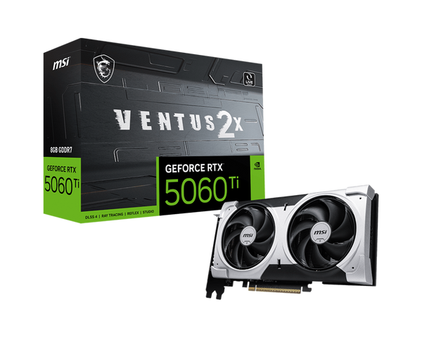 MSI RTX 5060 Ti 8G VENTUS 2XOC PLUS 2年保証 GeForce RTX 5060 Ti 8G VENTUS 2X PLUS | Karty Graficzne – Sklep