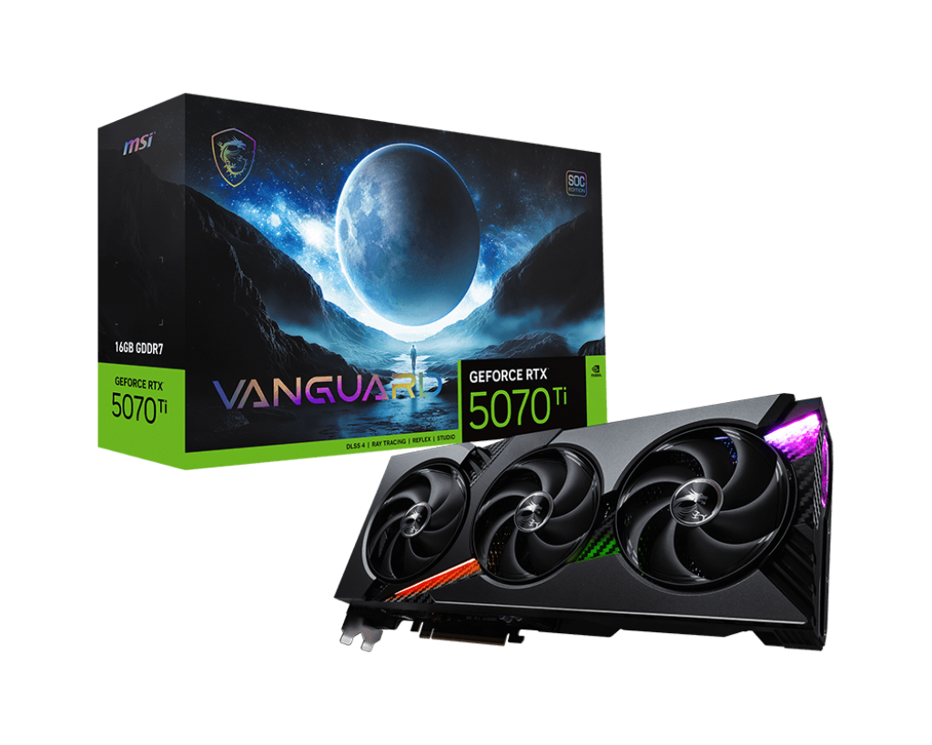 【保証有】MSI GeForce RTX 5070 Ti 16G GeForce RTX 5070 Ti 16G VANGUARD SOC | Karty graficzne – Sklep