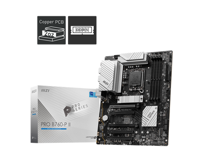 MSI PRO B760-P II – Płyta główna ATX LGA 1700 DDR5 & PCIe 4.0