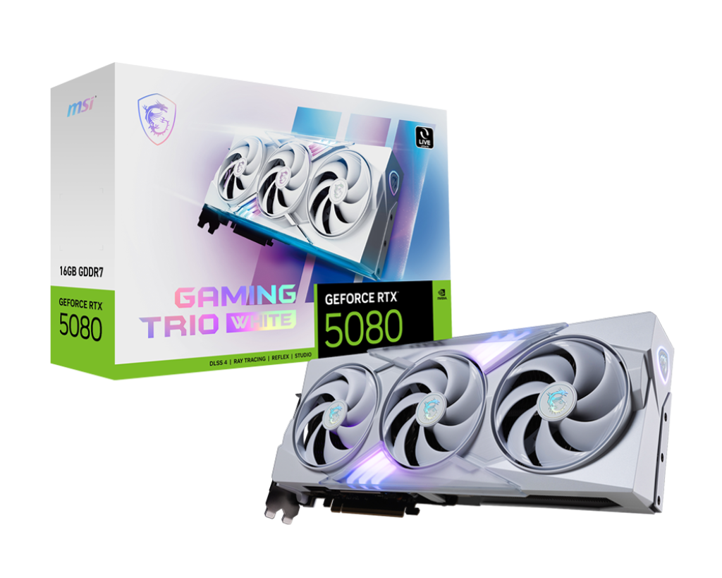 GeForce RTX 5080 16G GAMING TRIO WHITE | Karty graficzne