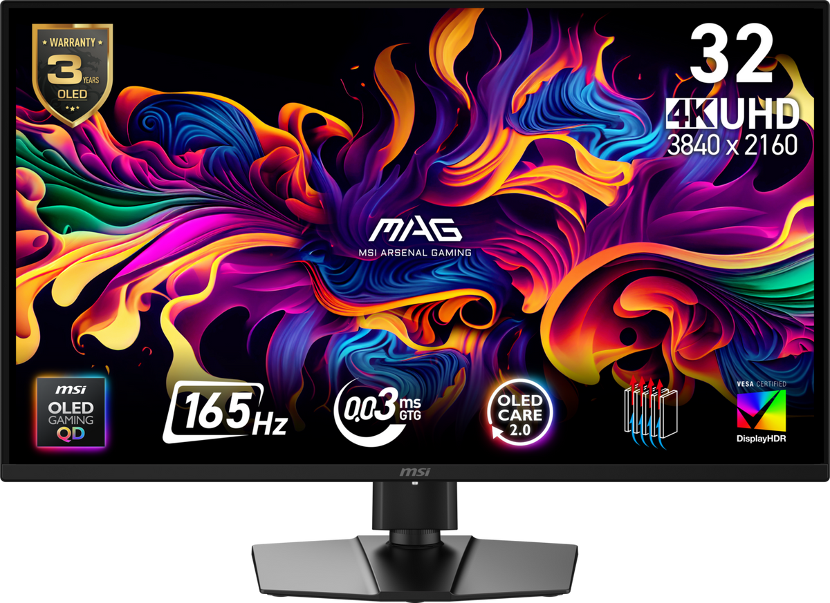 MAG 322UP QD-OLED E16 | 31,5 cala | 4K | 165 Hz | QD-OLED | MSI Monitory Gamingowe