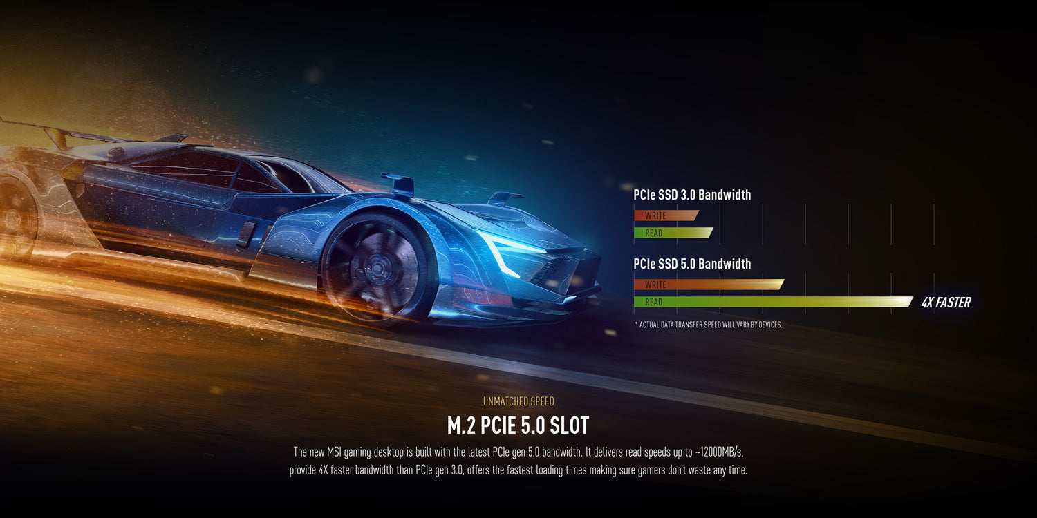 UNMATCHED SPEED M.2 PCIe 5.0 Slot