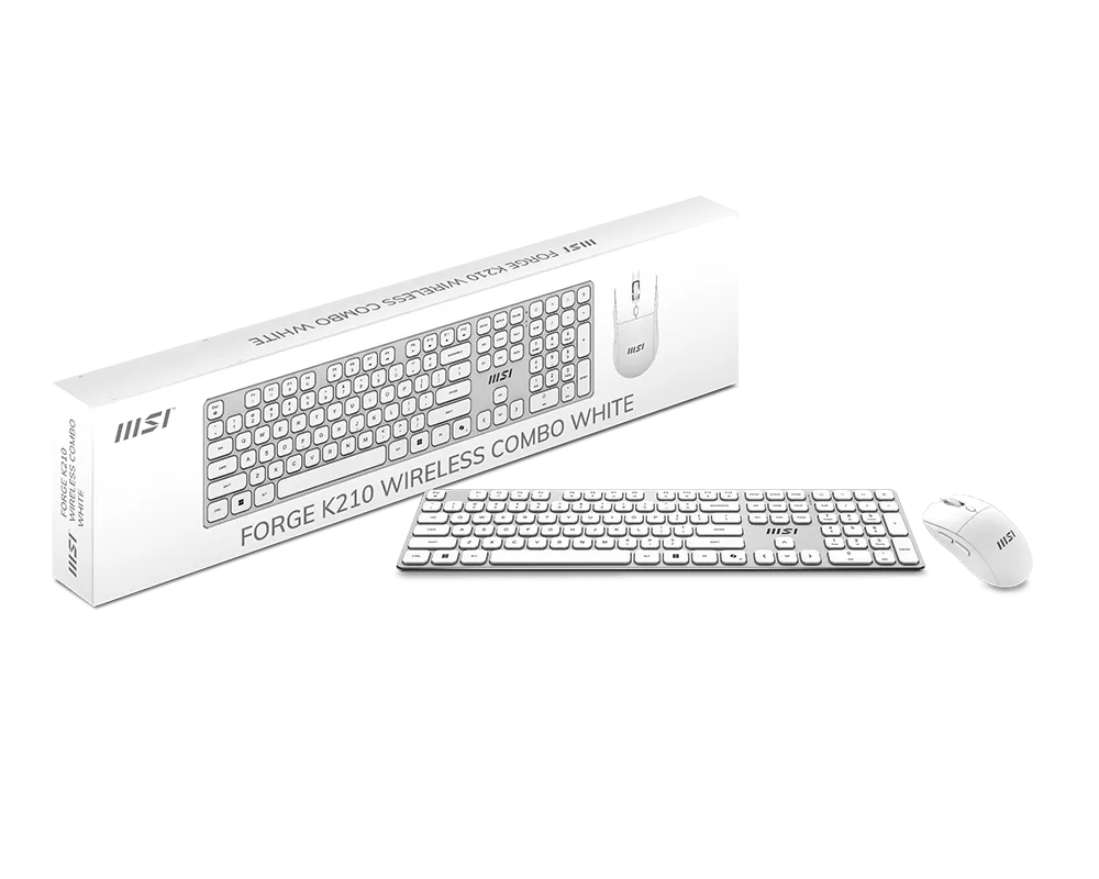 FORGE K210 W COMBO WHITE US | Zestawy komputerowe