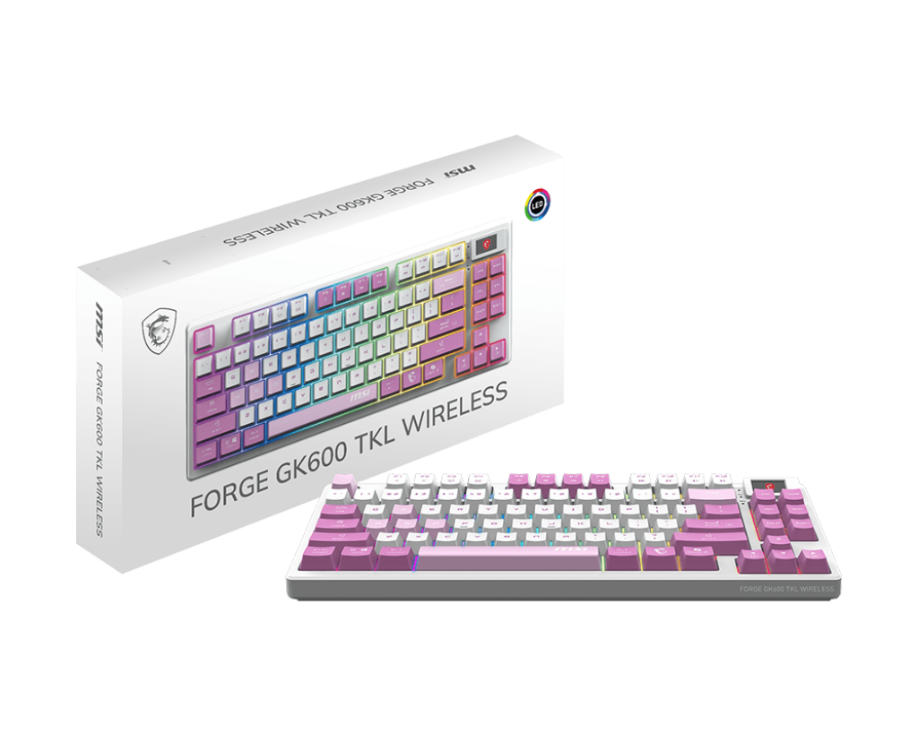 FORGE GK600 TKL W VIOLET US | Klawiatury Gamingowe