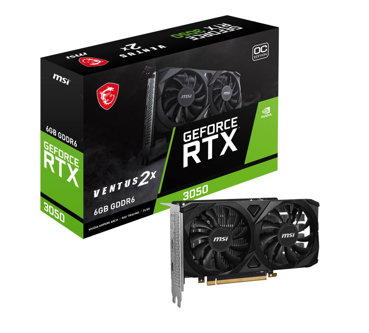 MSI GeForce RTX 3050 Ventus 2X 6GB