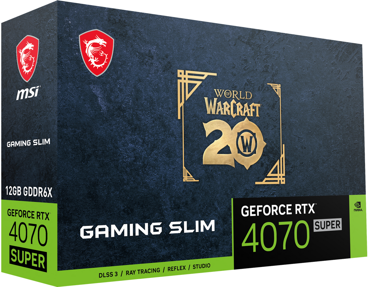 GeForce RTX 4070 SUPER 12G GAMING SLIM World of Warcraft EDITION ...
