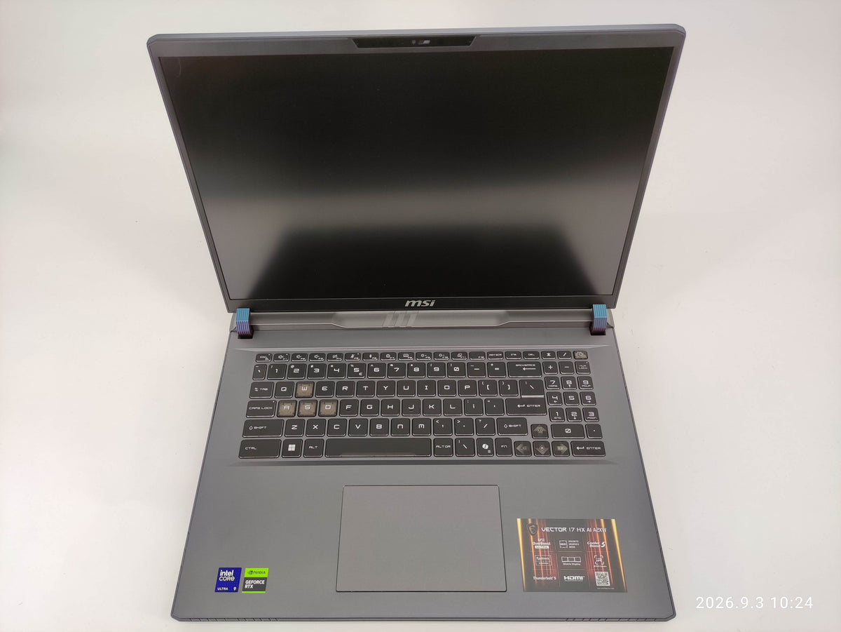 MSI Vector 17 HX AI A2XWJG-058NL Refurbished | RTX 5090 | 17" QHD+ 240Hz | Core Ultra 9 275HX | 64GB | 2TB SSD | Win 11 Home | Gaming Laptop