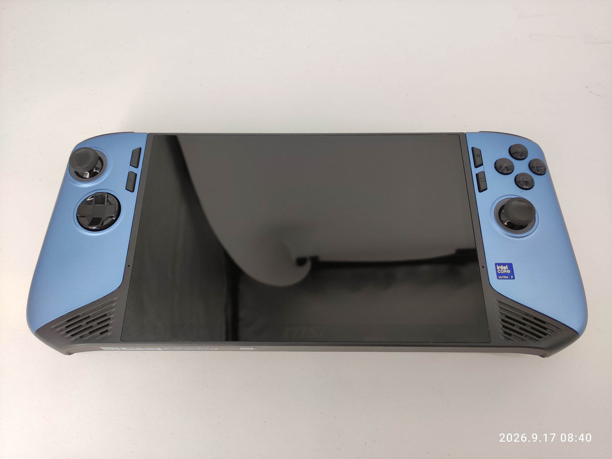 MSI Claw 8 AI+ A2VM Glacier Blue Edition-249DE Refurbished | Intel Arc 140V | 8" FHD+ 120Hz | Core Ultra 7 258V | 32GB | 1TB SSD | Win 11 Home | Konsola Handheld