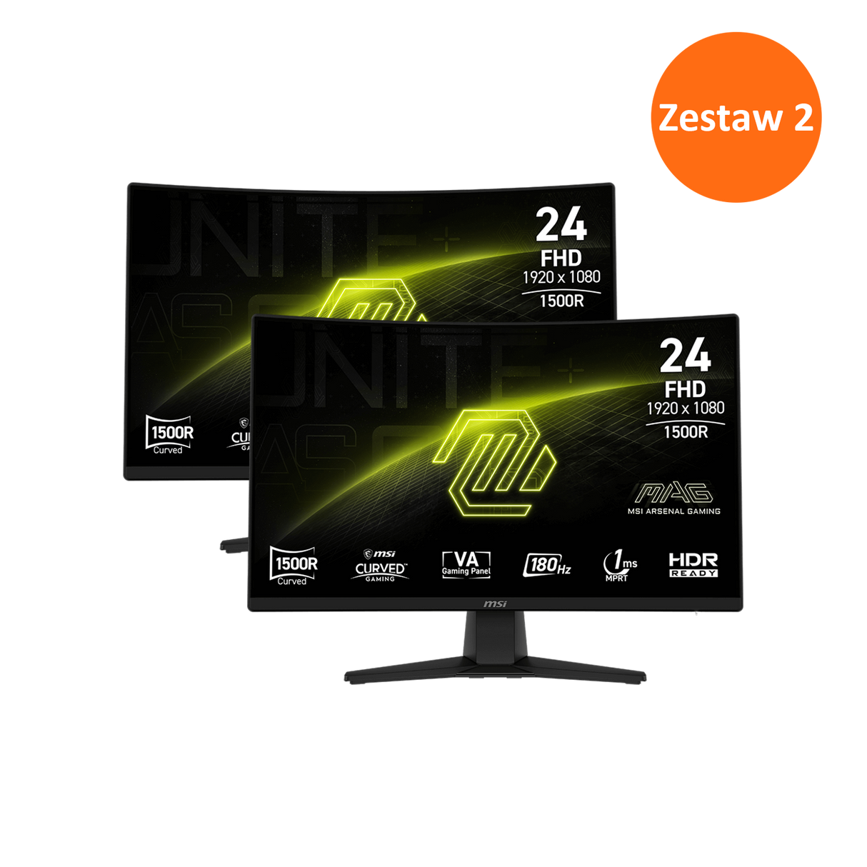 Zestaw 2 - MAG 242C | MSI Monitory Gamingowe