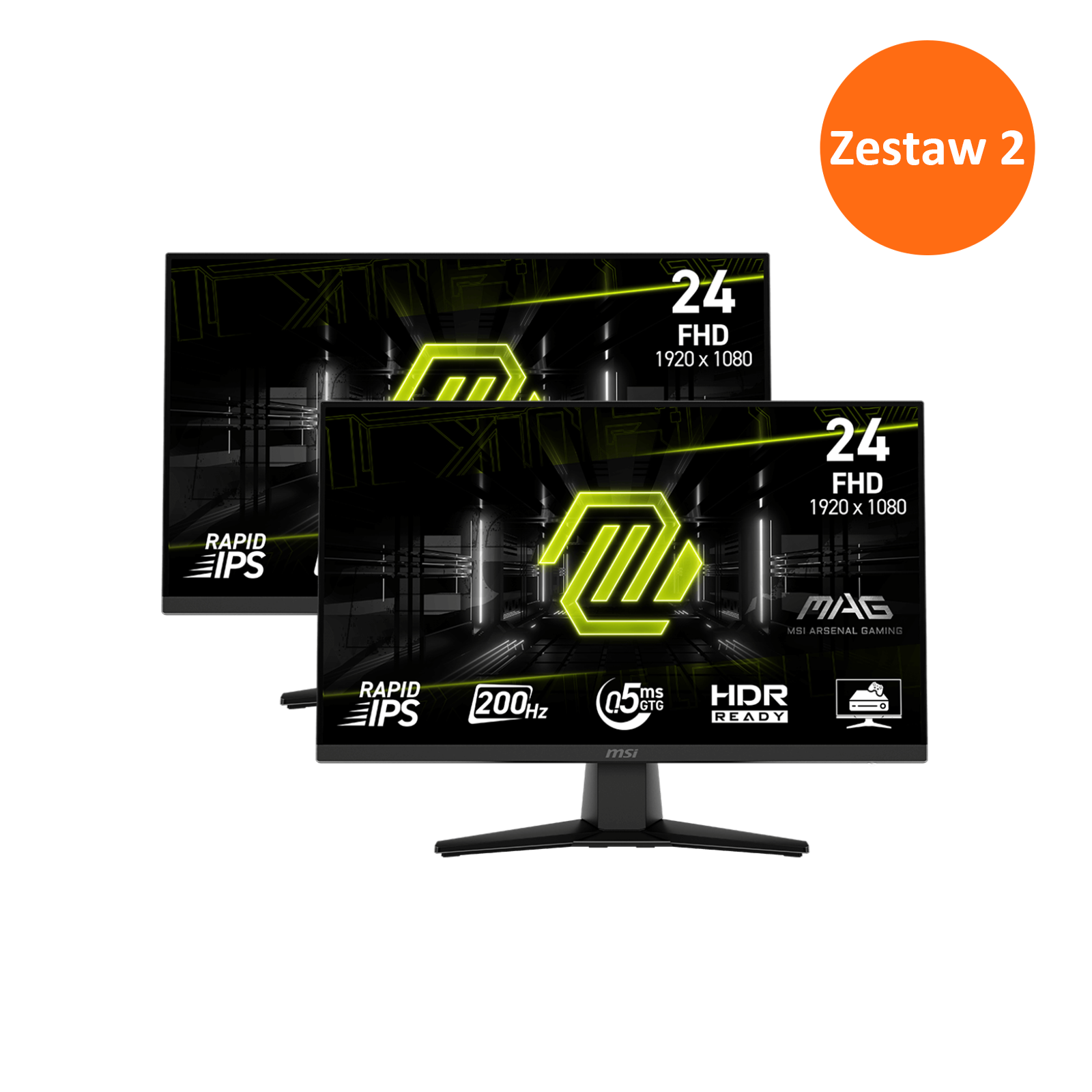 Zestaw 2 - MAG 242F | MSI Monitory Gamingowe