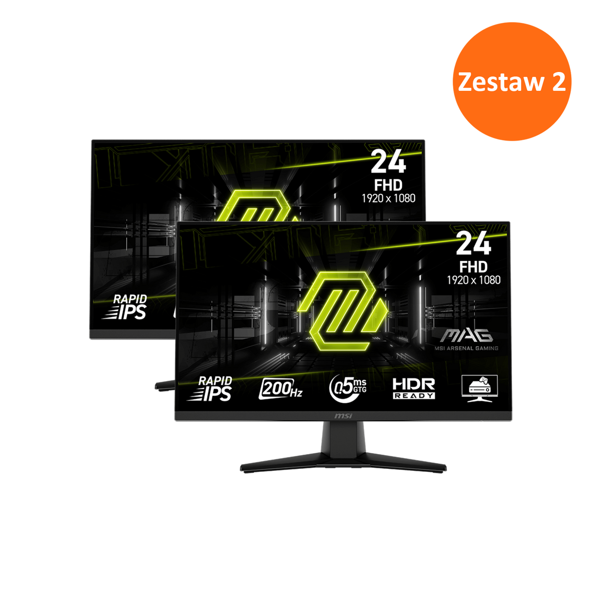 Zestaw 2 - MAG 242F | MSI Monitory Gamingowe