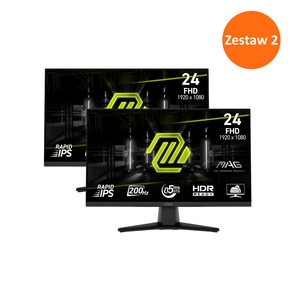 Zestaw 2 - MAG 242F | MSI Monitory Gamingowe