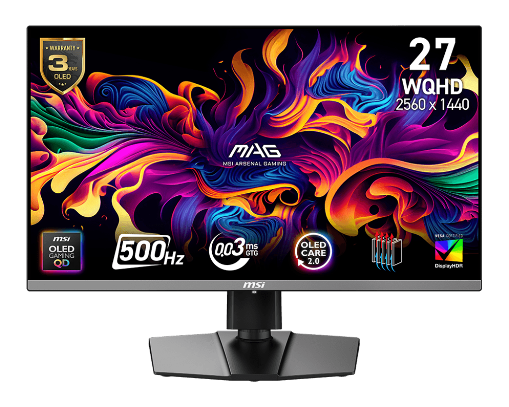 Monitor MSI MAG272QP QD OLED | Żywe kolory i szybka reakcja