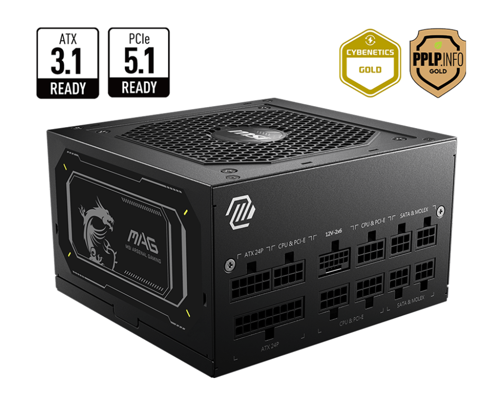 MSI MAG A850GL PCIE5 II – Zasil napęd dla Twojej Mistrzowskiej Budowy