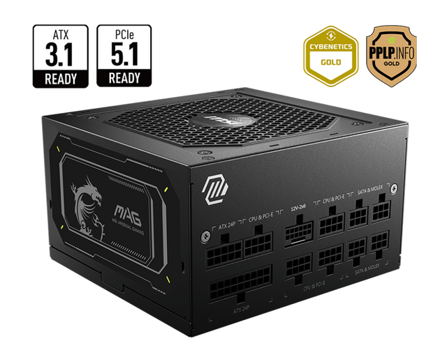 MSI MAG A850GL PCIE5 II – Zasil napęd dla Twojej Mistrzowskiej Budowy