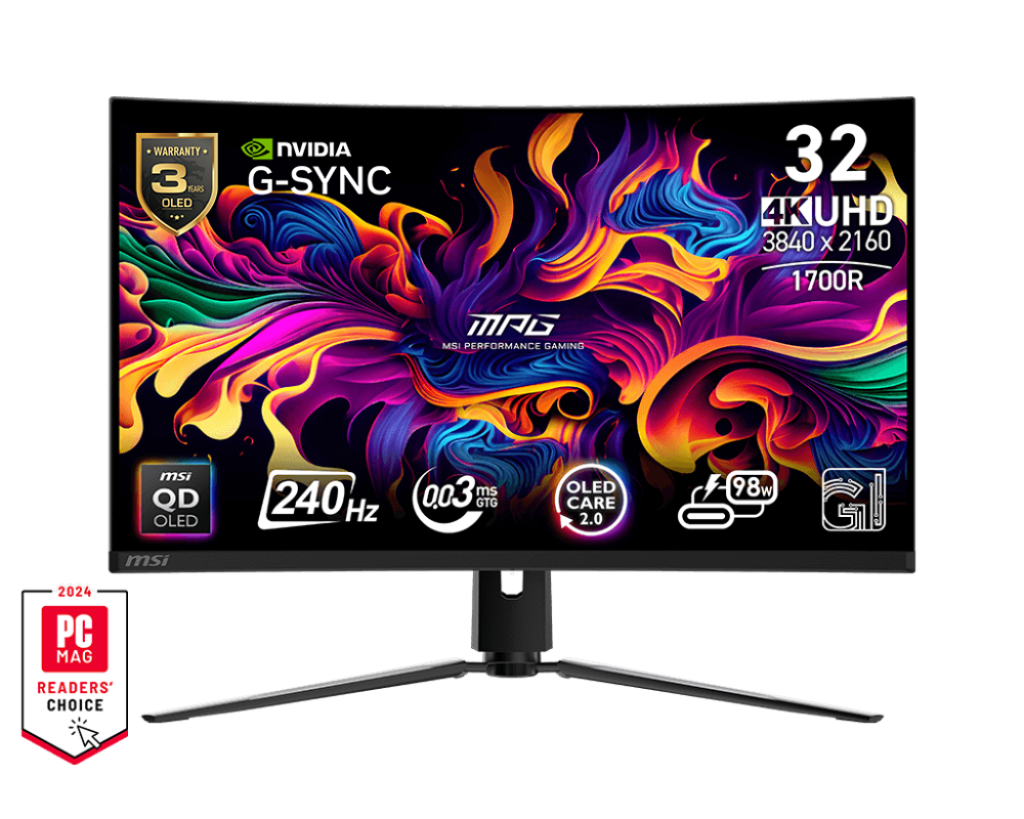 MPG 321CURX QD-OLED | MSI Monitory Gamingowe