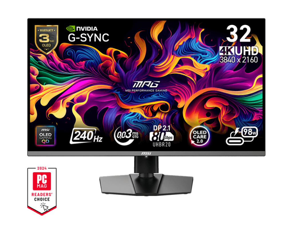 MSI MPG 322URX QD-OLED – Luksusowy 32″ Monitor Gamingowy