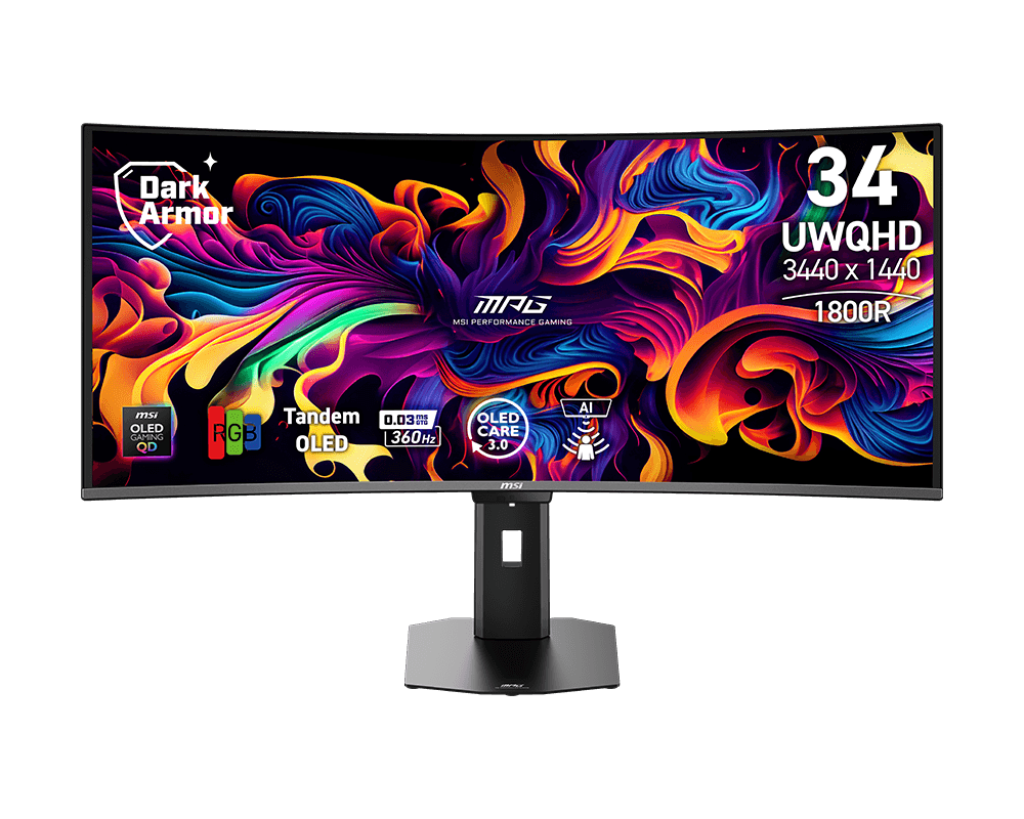 MPG 341CQR QD-OLED X36 | MSI Monitory Gamingowe