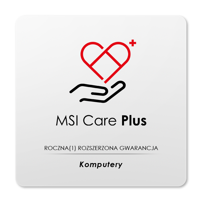 Jeden (1) Rok Rozszerzonej Gwarancji na Komputery Gamingowe (Desktop) | MSI Care