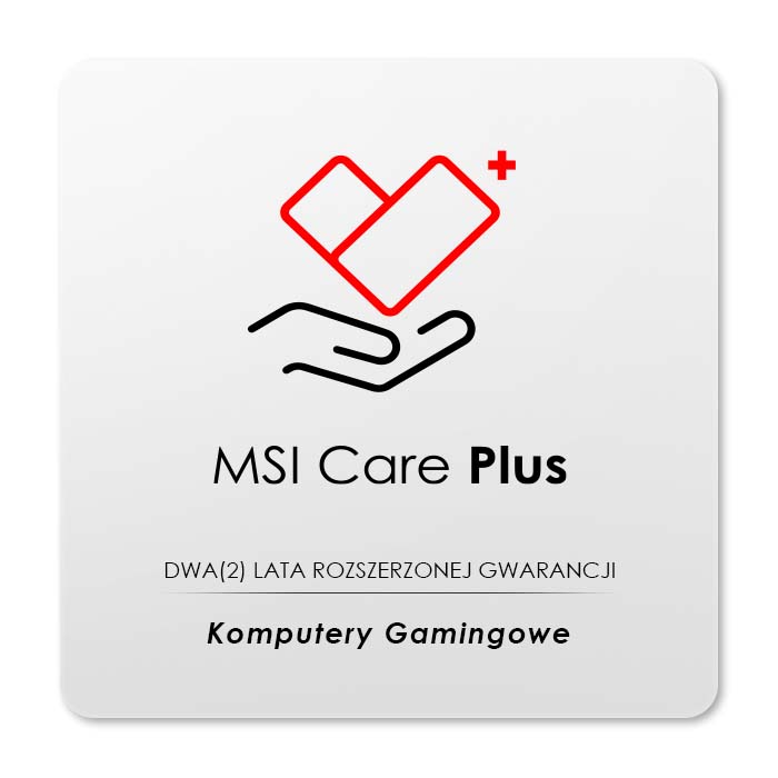 Dwa (2) Lata Rozszerzona Gwarancja na Komputer do Gier (Desktop) | MSI Care (Bundle)