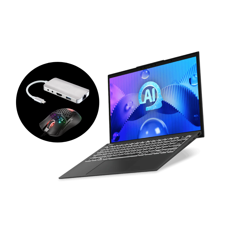 Prestige 13 AI Evo A1MG-082PL Stellar Gray | Laptop  (zestaw akcesoriów z okazji 20 rocznicy laptopów MSI)