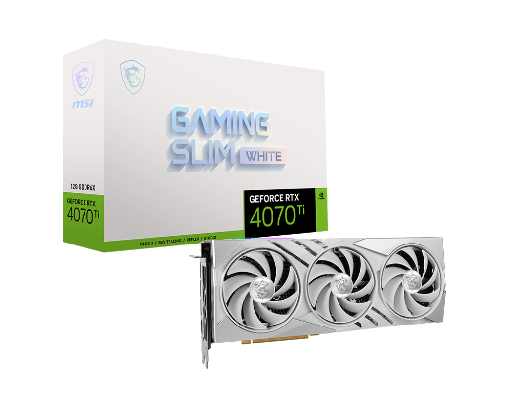 GeForce RTX 4070 Ti GAMING SLIM WHITE 12G