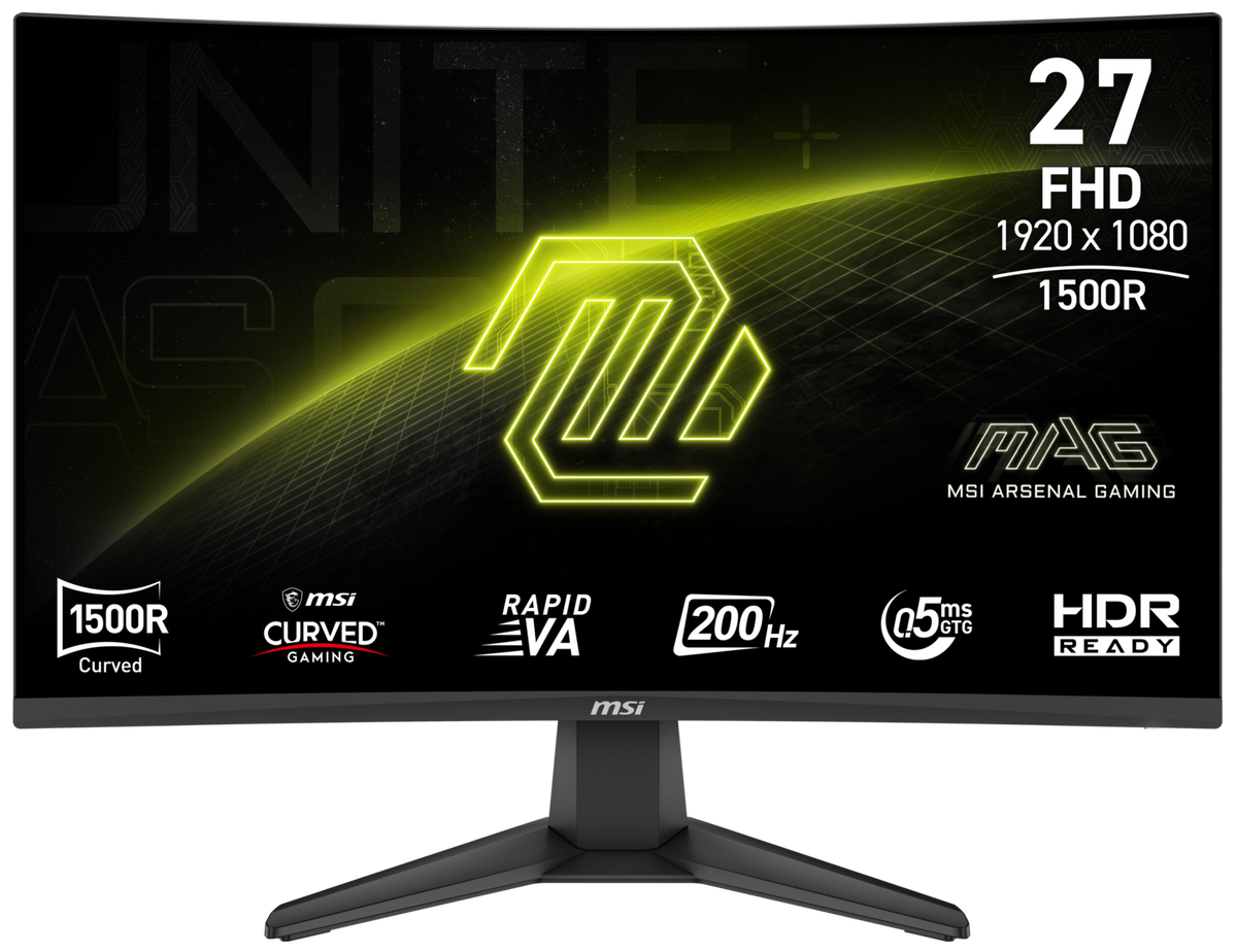 MAG 276CF E20 | 27 cali | FHD | 200 Hz | Rapid VA | MSI Monitory Gamingowe