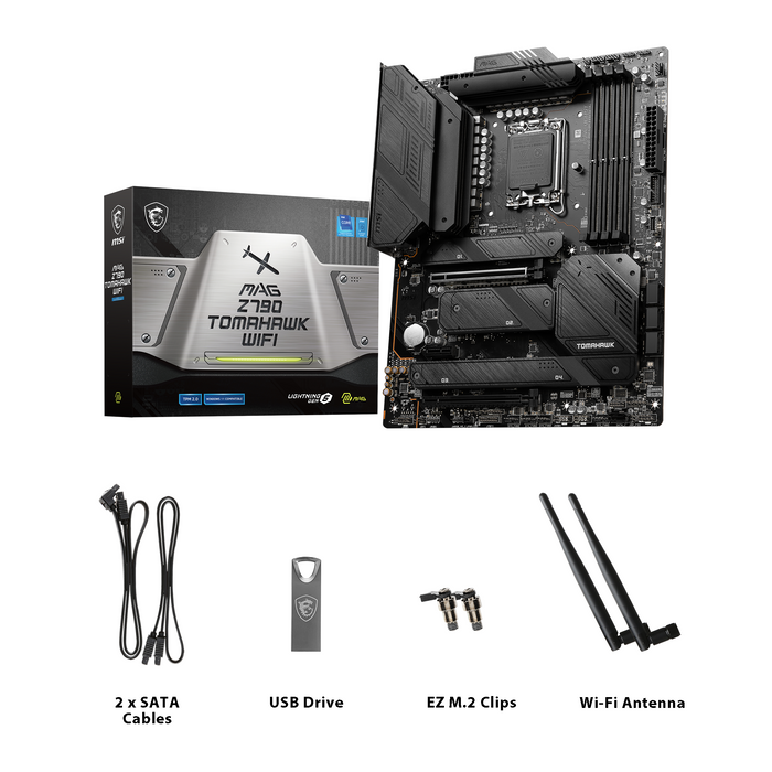 Intel Core i5 13600KF - MSI Z790 TOMAHAWK - RAM 16 Go - Kit upgrade PC   sur