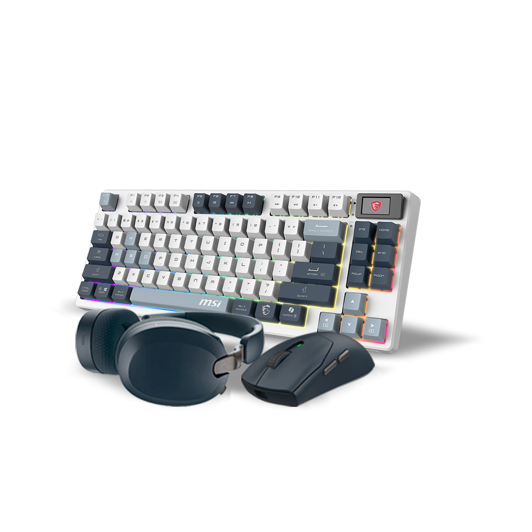 Zestaw FORGE GK600 TKL + GM340 W NAVY + MAESTRO 500 W NAVY