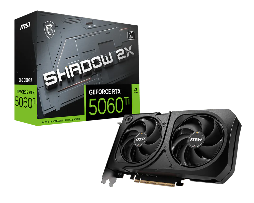 GeForce RTX 5060 Ti 8G SHADOW 2X PLUS | Karty graficzne