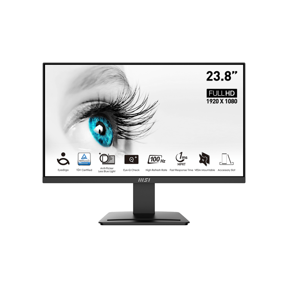PRO MP2412 | FHD Płaski 100Hz 1ms FreeSync | MSI Monitory