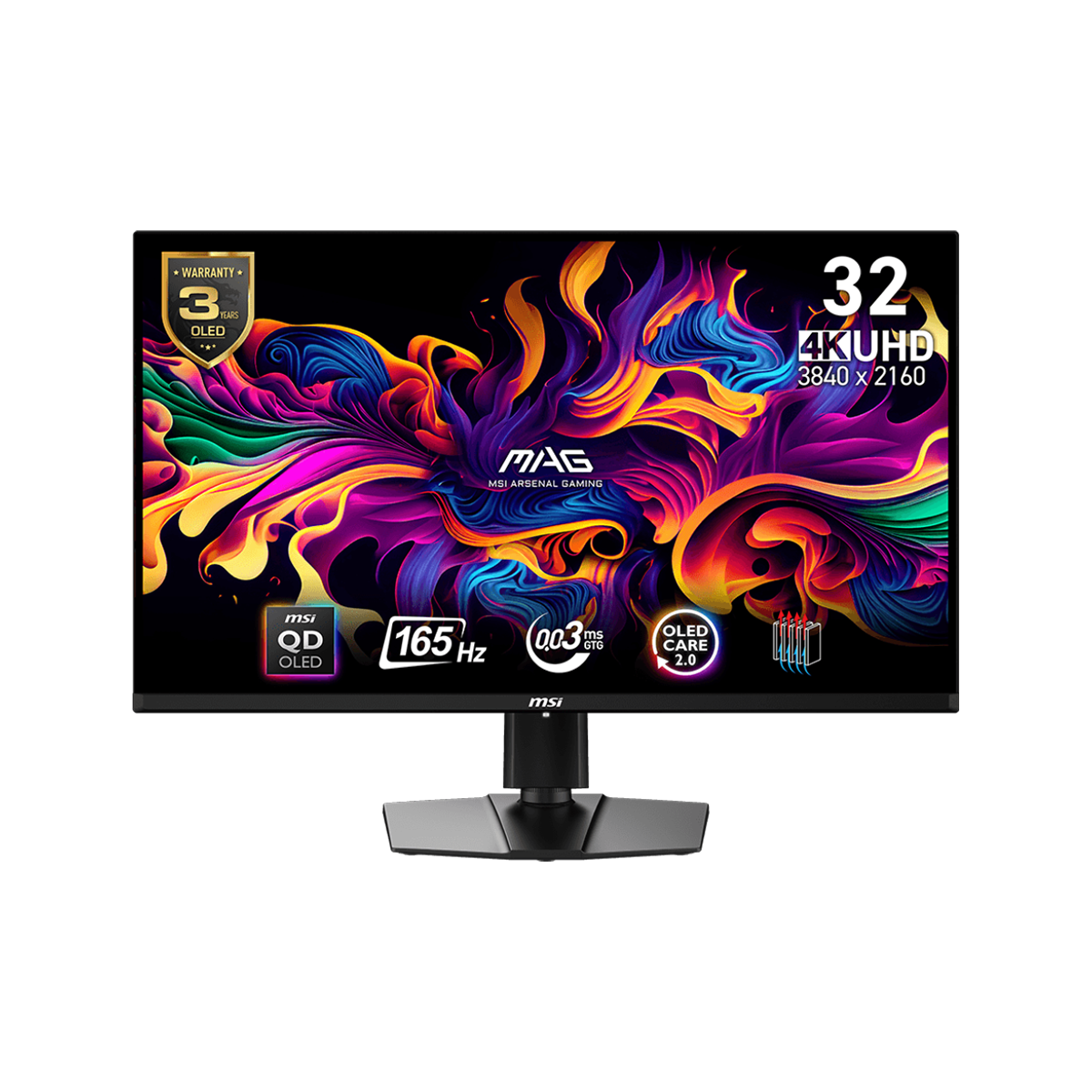 MSI MAG 321UP QD-OLED | 31,5 cala | 4K | 165 Hz | QD-OLED | MSI Monitory Gamingowe