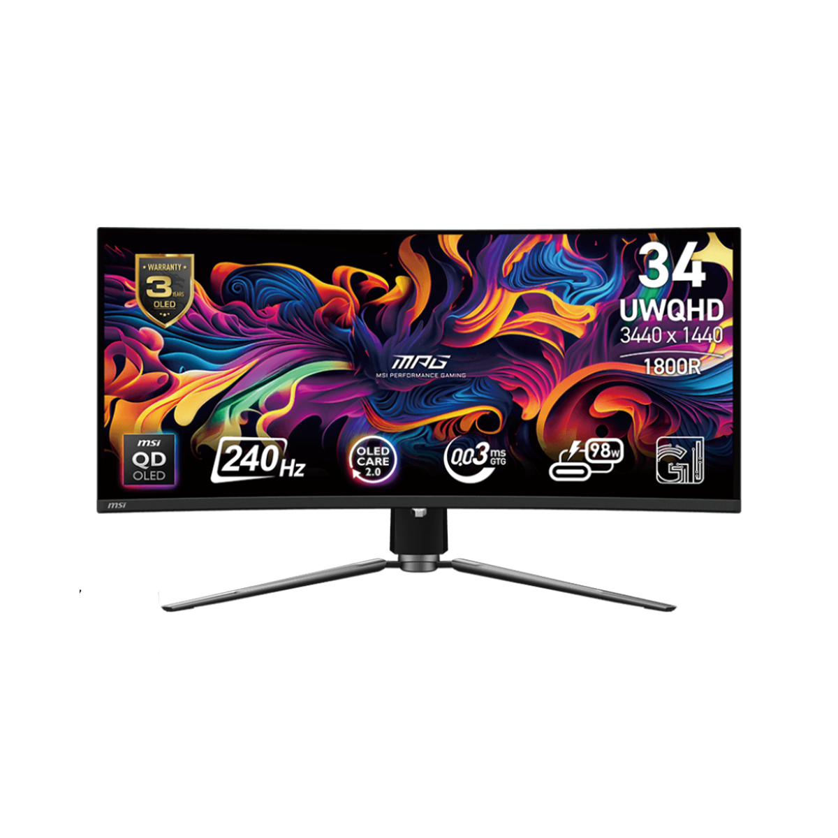 MPG 341CQPX QD-OLED | MSI Monitory Gamingowe