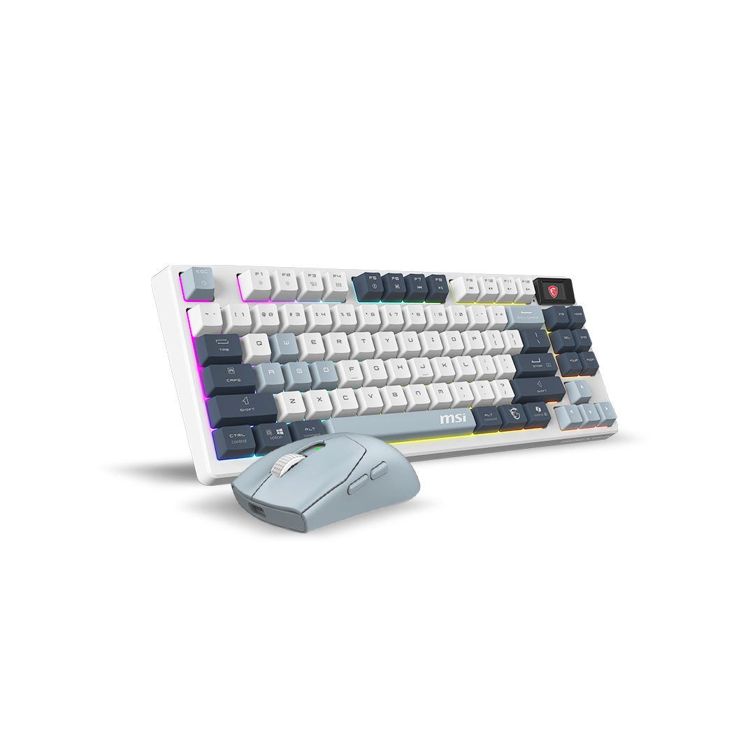 Zestaw FORGE GK600 TKL + GM340 W SKY